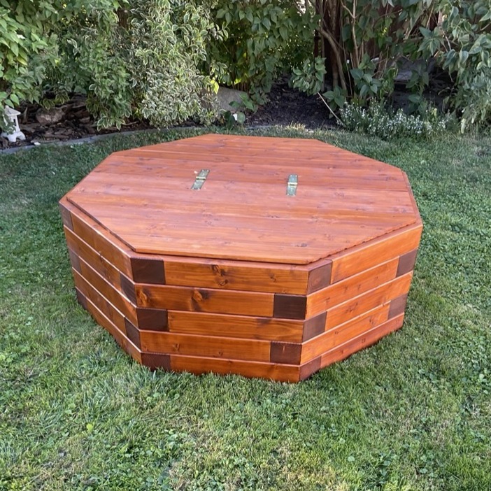 Dřevěný kryt na studnu do průměru 120 cm