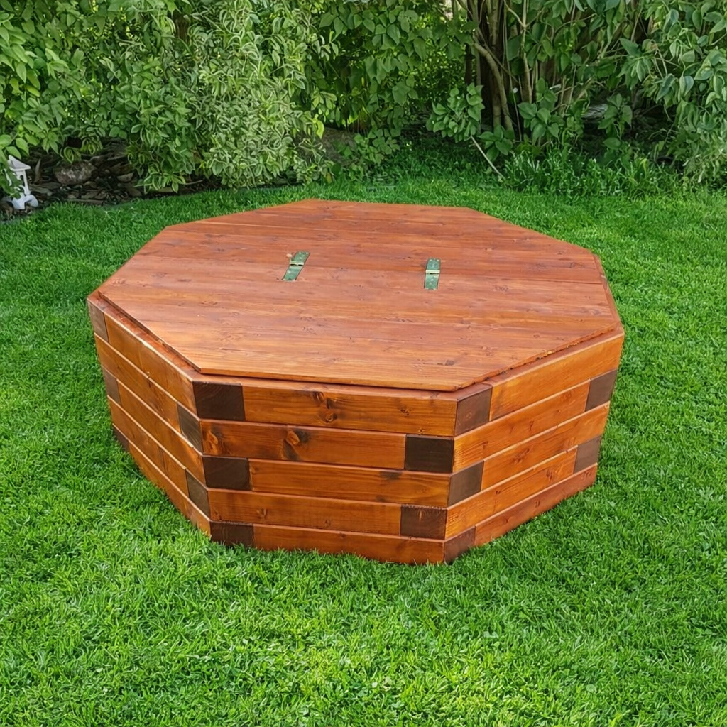 Dřevěný kryt na studnu do průměru 120 cm